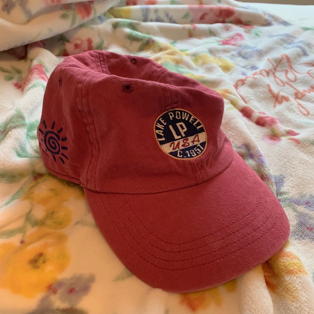 Vintage lake red dad hat
